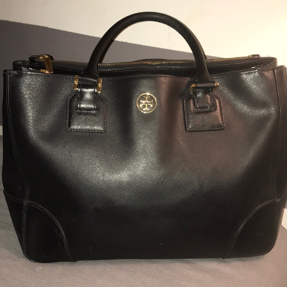 Authentic Tory Burch “Robinson” Double ZIP tote